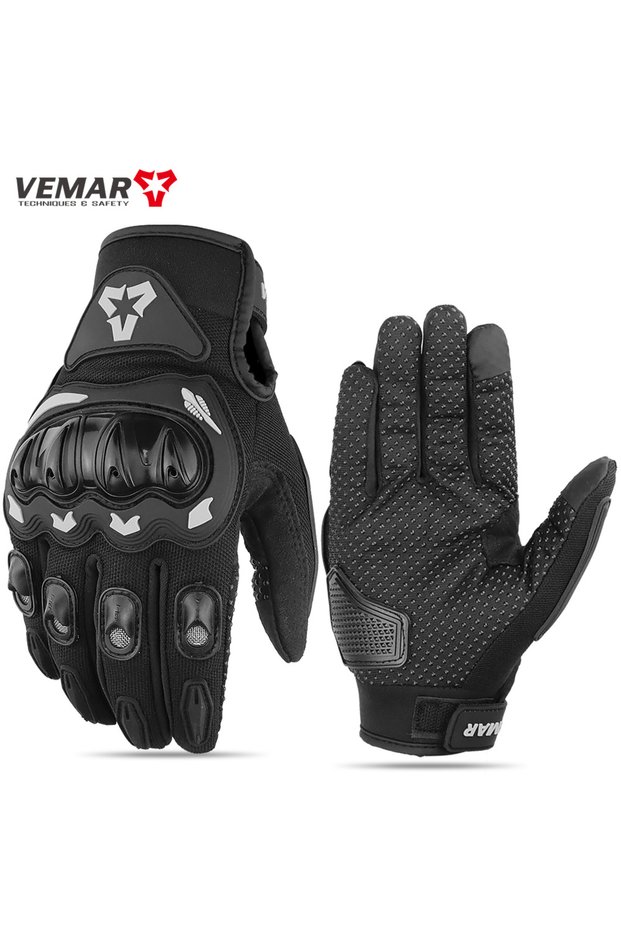 M Black Summer Motorcycle Gloves Men Women Full Finger Touch Screen Motocross Racing Gloves Motorbik