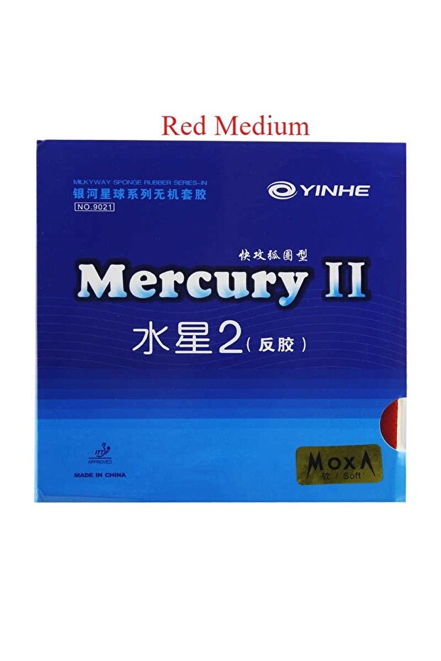Red Medium Original YINHE Mercury 2 Table Tennis Rubber Pimples-in Ping Pong Rubber for Quick Attack