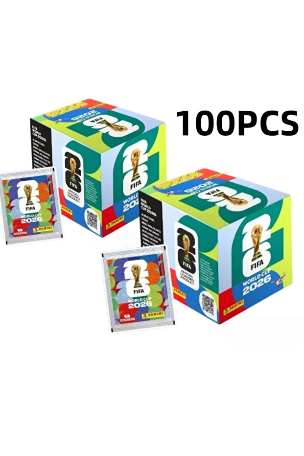 2BOX Original Panini Stickers for FIFA World Cup 2026, International Edition, Rare Collection, Footb