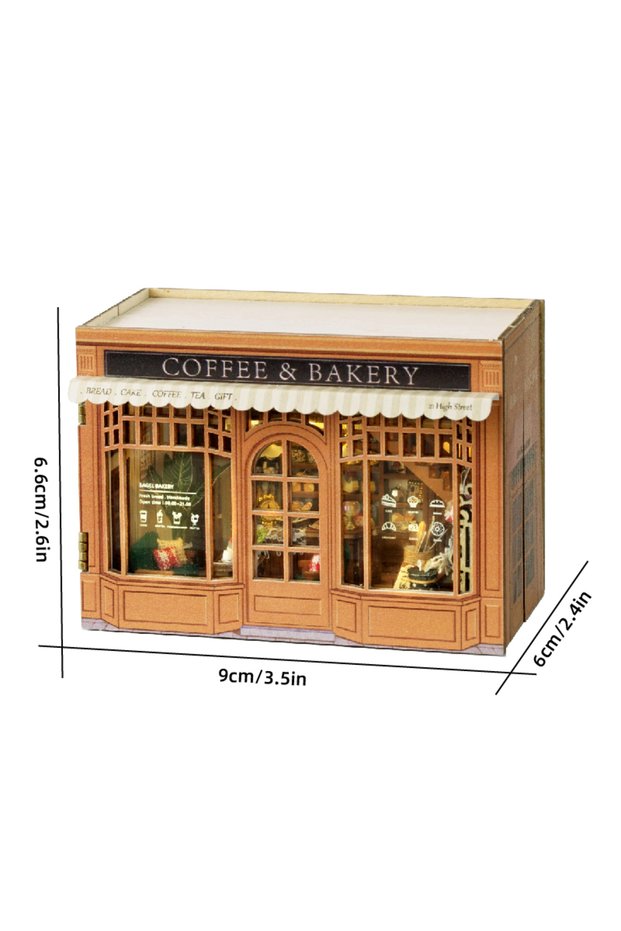 MINI-111 no cover DIY Miniature Doll House 3D Puzzle Small House Assembly Building Model Kit Toys Ho