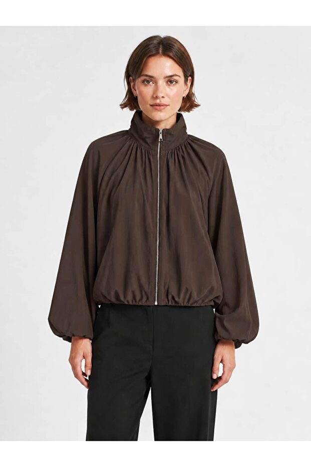 High Collar Bomber Jacket