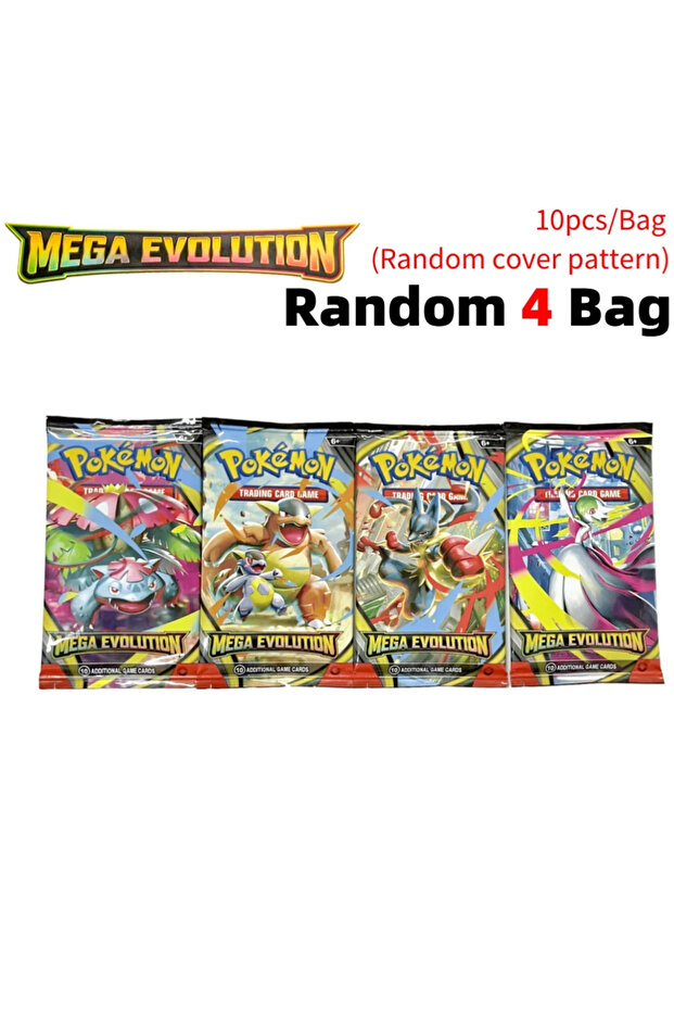 MAGE-4 bgas 360 Pcs/Box pokémon Card MEGA EVOLUTION Phantasmal Flames Game Cartoon English Booster B