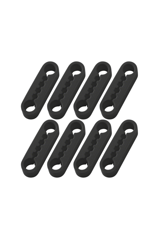 8 Black Silicone Car Door Lock Cover Pad Universal Anti Vibration Shock Absorber Soundproof Damper F
