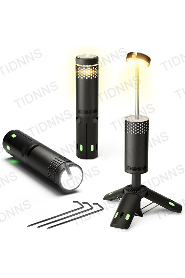 10000mAh Grey Box Telescopic Camping Light Rechargeable Fishing Lantern Dimming Night Atmosphere Lig