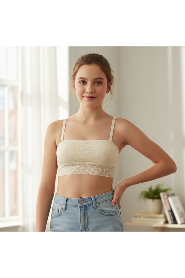 Young Women's Full Lace Cotton Lined Bralet Bb2811