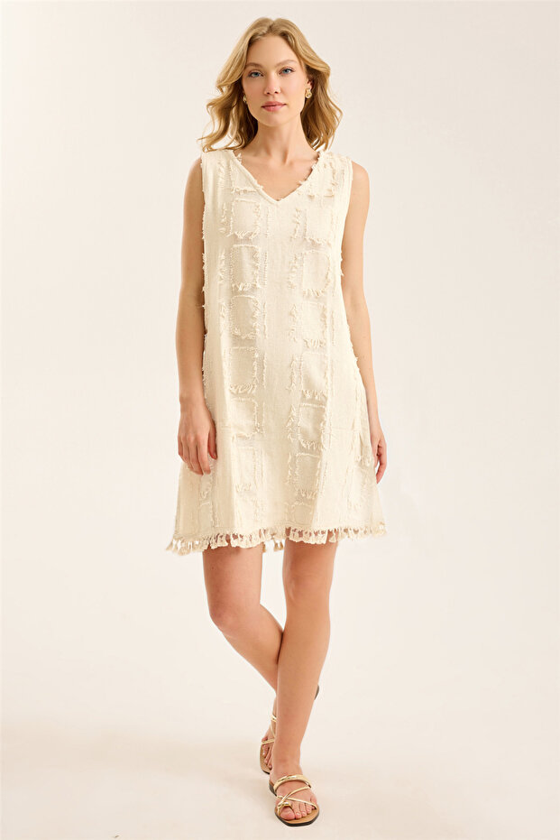 Flounce Motif Dress