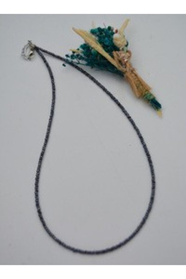 Fine sand necklace - gray -