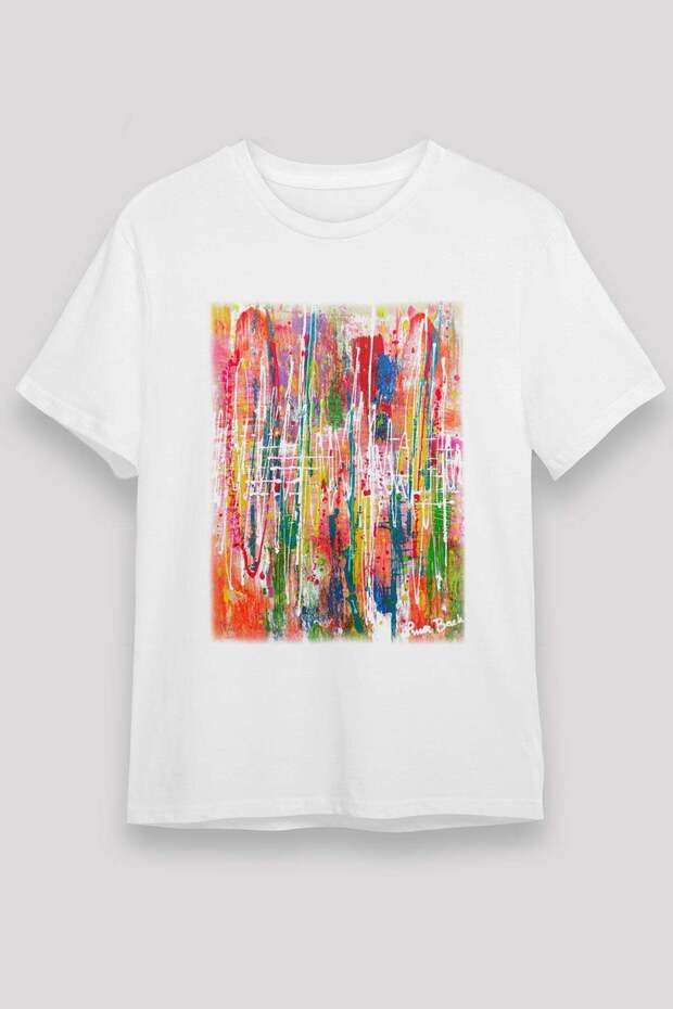 Expressionism White Unisex T-Shirt T-Shirt
