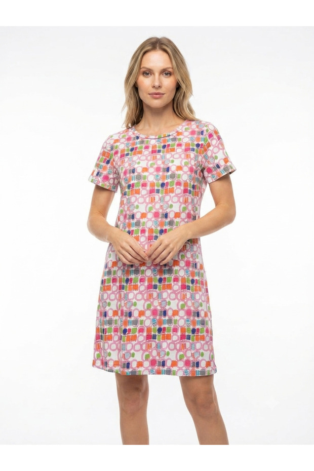 Women's Colorful Cotton Fabric Dress