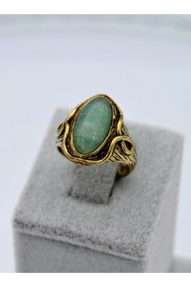 Aventurine Stone Ring - Multicolor -