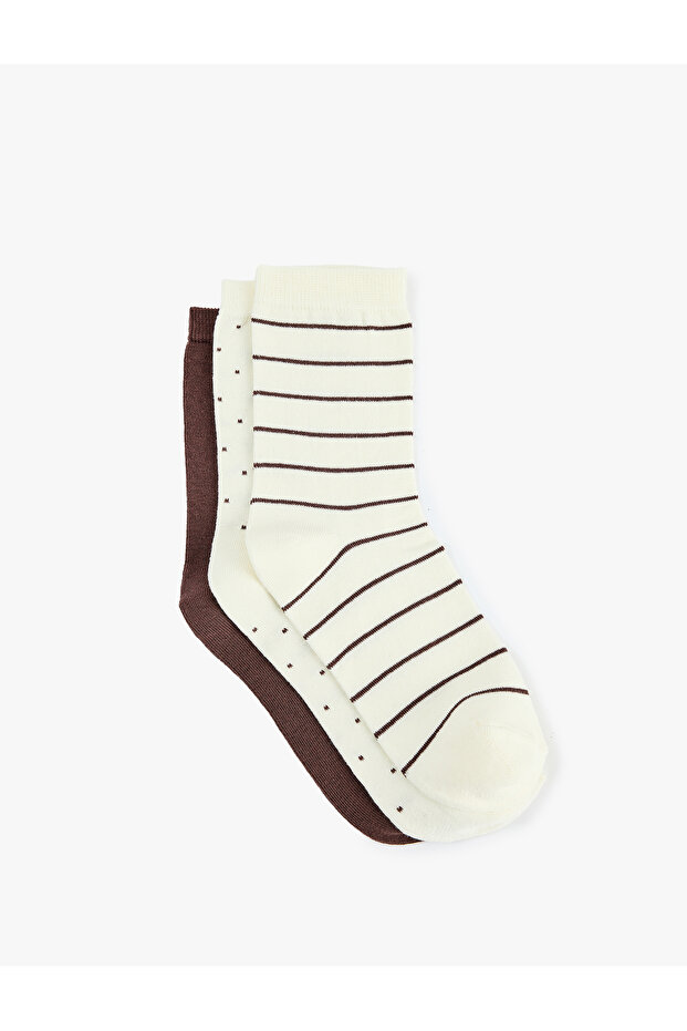 Patterned Cotton 3-Piece Sock Set