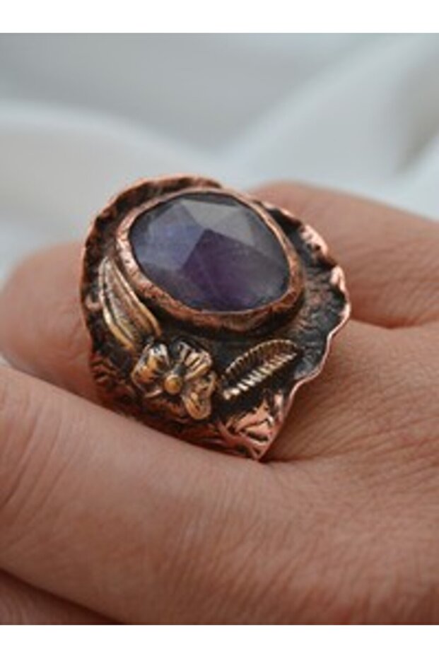 Special Design Ring with Amethyst Stone -