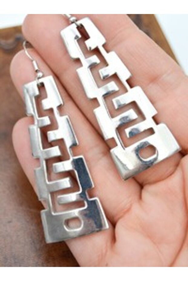 Serapis Earrings - Silver Color -