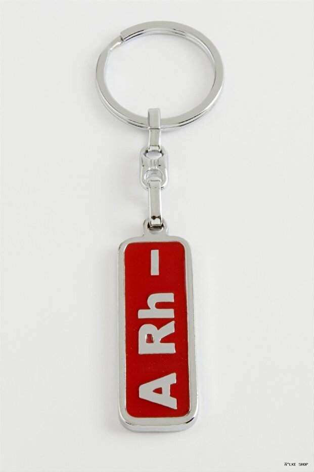 Ilkestor a Rh Negative Group Metal (201610) Keychain Red