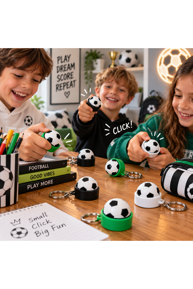 Football Top Clicker Keychain