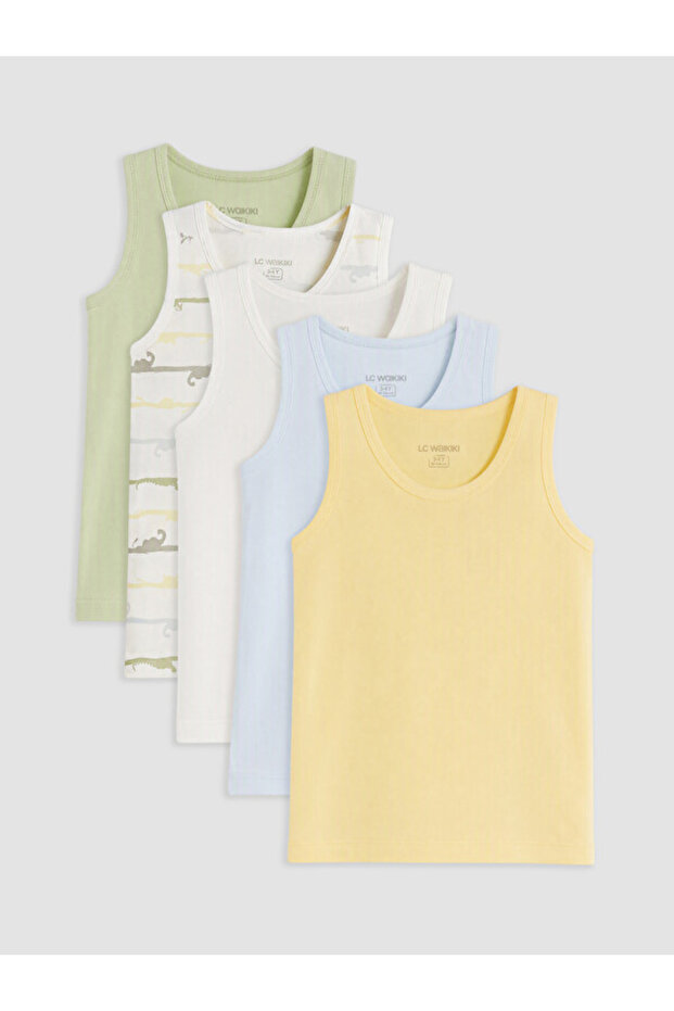 Timeless Clothing & Timeless Choices Zero Roba Collar Boys' Undershirt 5-Pack