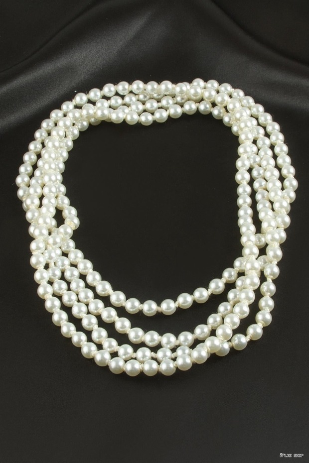 Ilkestor 8 mm Pearl Necklace 190 (10223) cm White