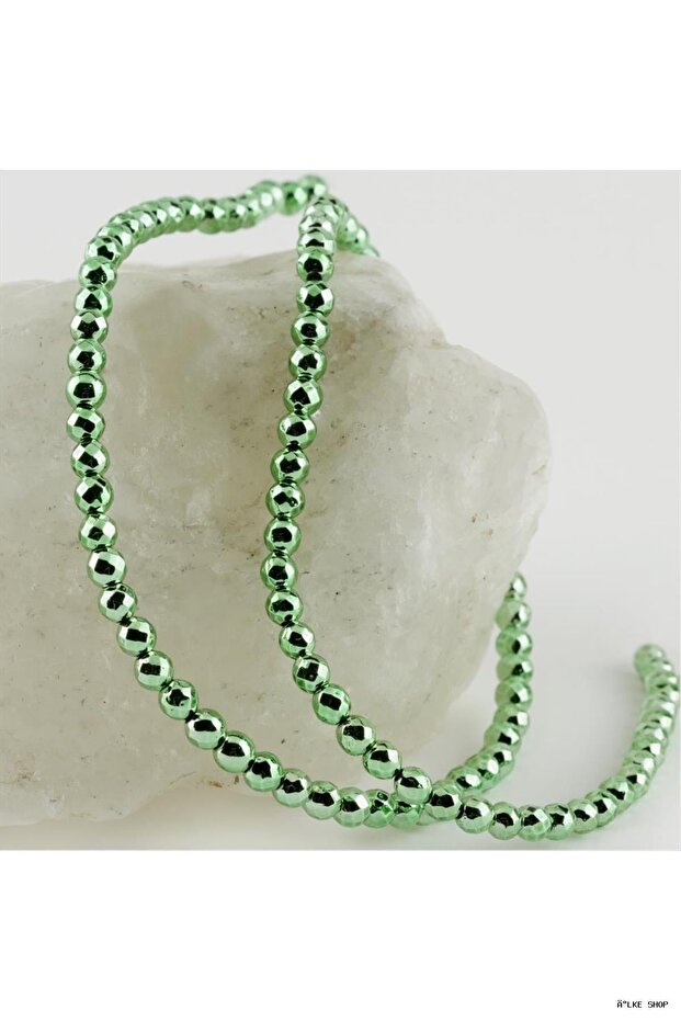 Ilkestor 4 mm Faceted Hematite (10555) Stone Green