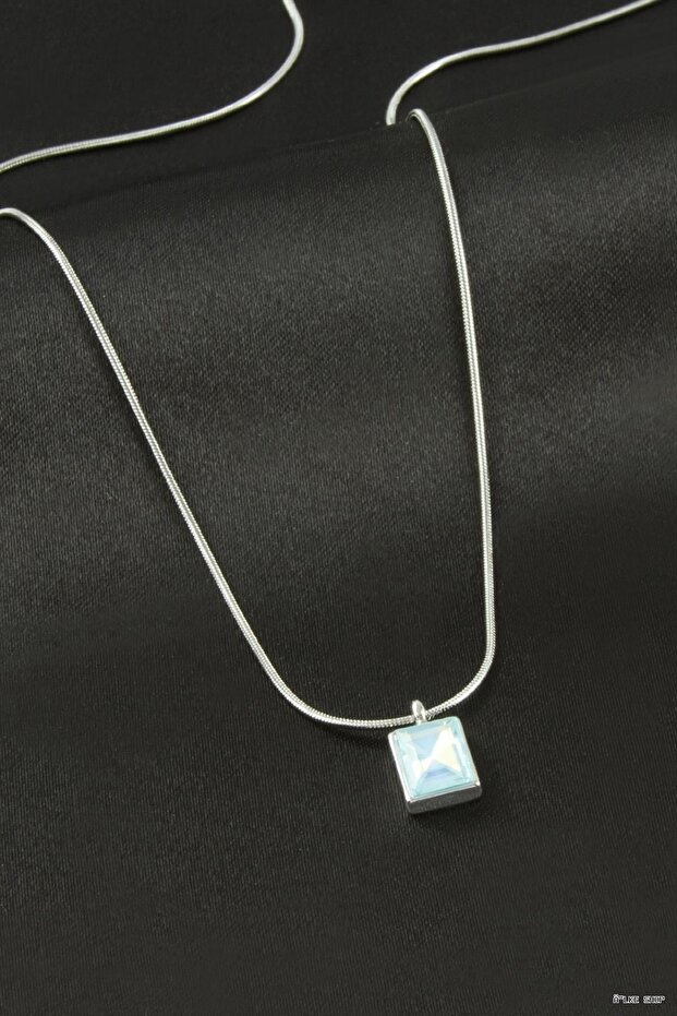 Ilkestor Rectangular Steel Necklace (22140) Silver Color