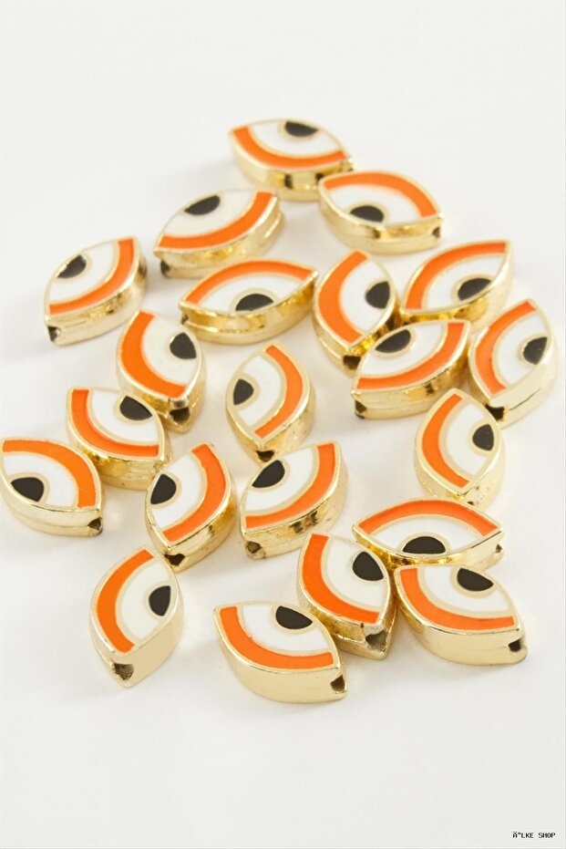 Ilkestor Eye Enamel Bracelet and Pendant Horse 1 (20748) Piece Orange