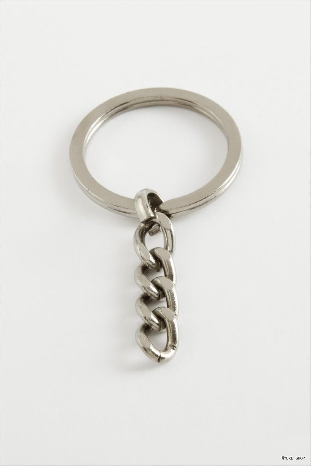 Ilkestor Thick Metal Keychain Horse 3 cm (162431) Silver Color