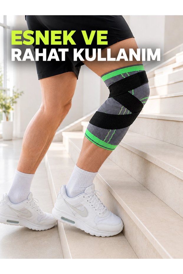 Adjustable Cross-Band Sports Knee Brace Knitted Flexible Knee Support