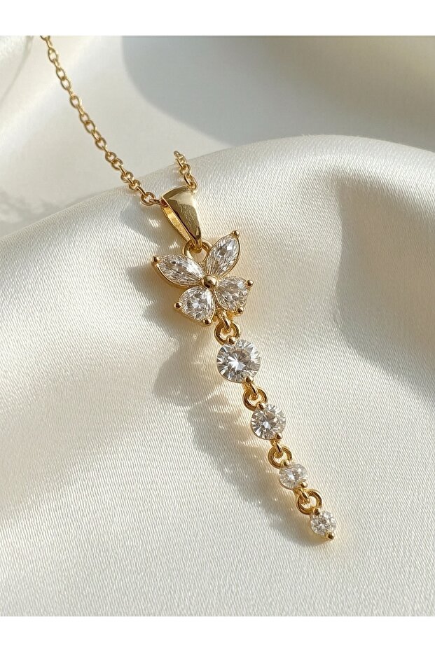 Stone Butterfly Necklace