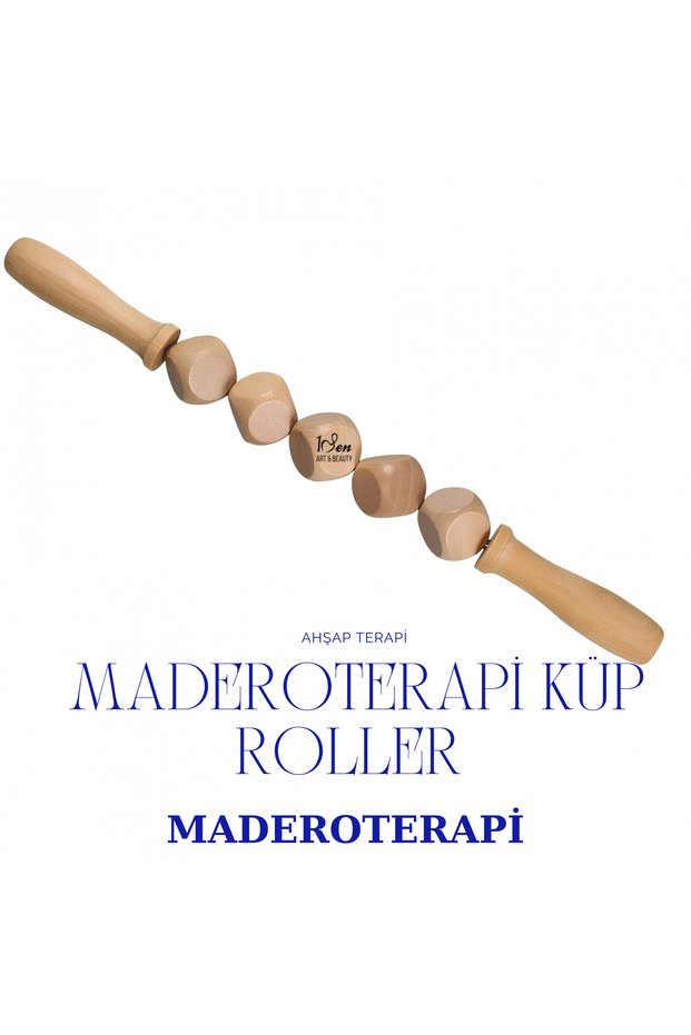 1Sen Art & Beauty Maderotherapy Cube Roller Wooden Massage Tool