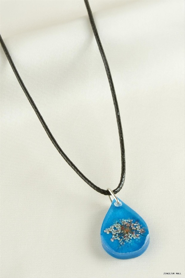 Zngzrmll Sultan Flower Drop Epoxy (143929) Pendant Blue