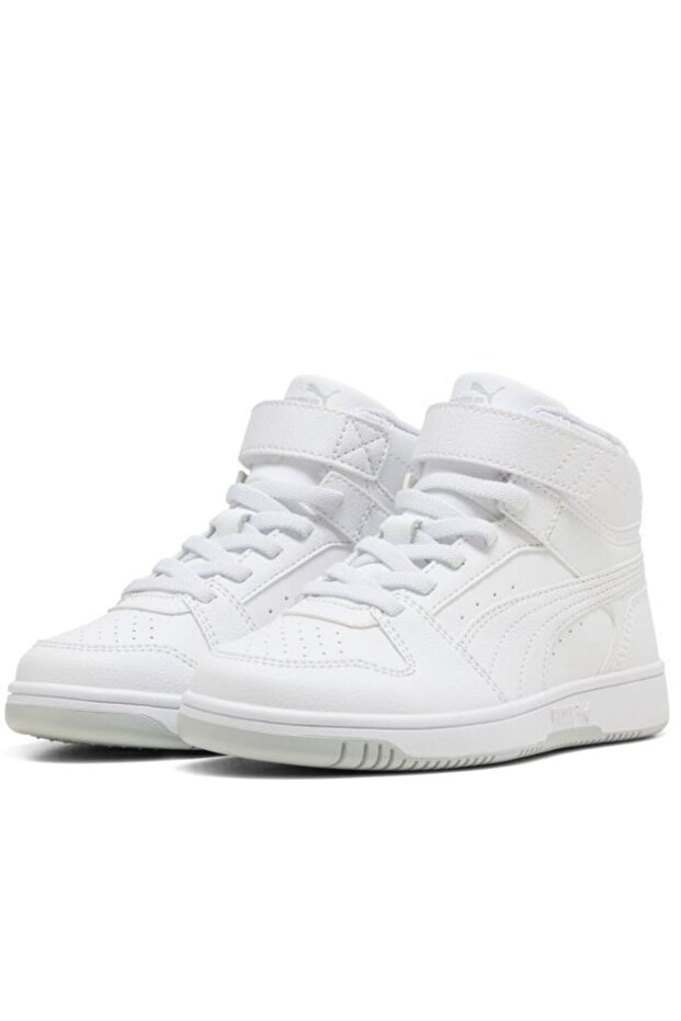 Rebound Slam Mid Ac+Ps 408801 02 Unisex Kids Sneaker Shoes White 28-35
