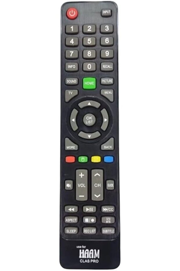 جهاز تحكم عن بعد بديل لتلفزيون Haam Tv Lcd Led Class Pro Lcd Led TVs - أسود