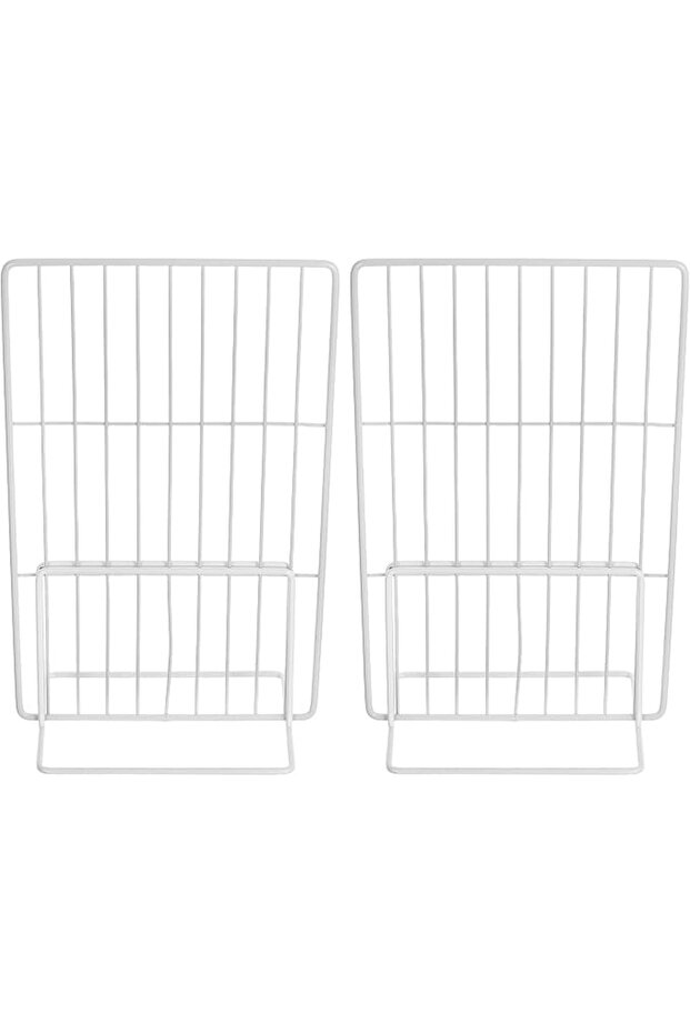 2pcs Iron Mesh Refrigerator Divider for Freezer Shelf Breathable Partition for Food Storag