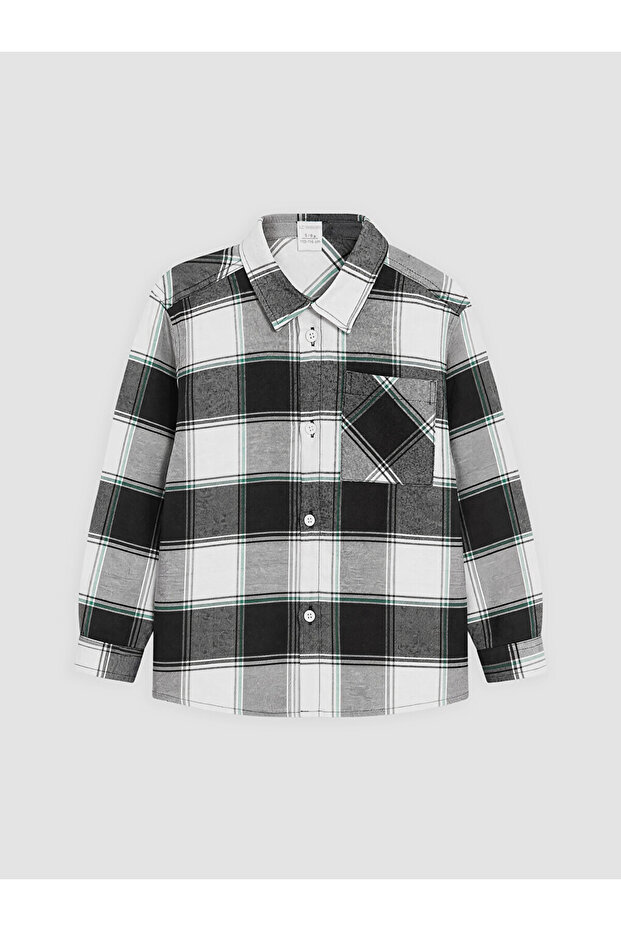 Plaid Patterned Boy's Shirt