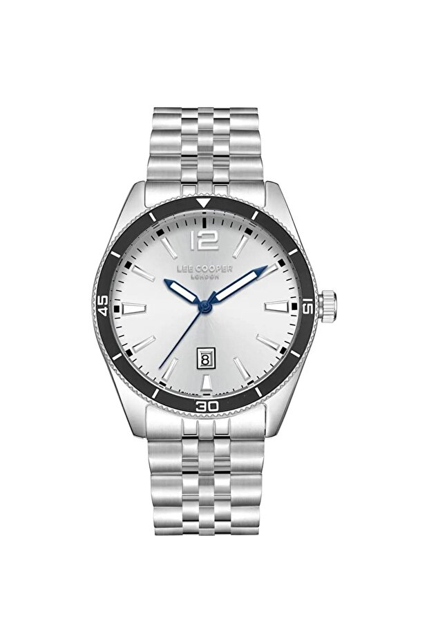 Men's Wristwatch - Navy Blue Dial Steel Band