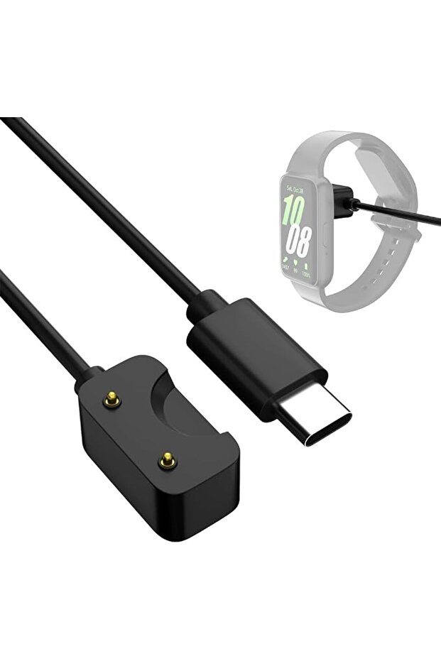 ®   شاحن لساعة سامسونج جالاكسي فيت 3، كابل شحن مغناطيسي USB-C بطول 3.3 قدم، سريع وقابل للاستبدال