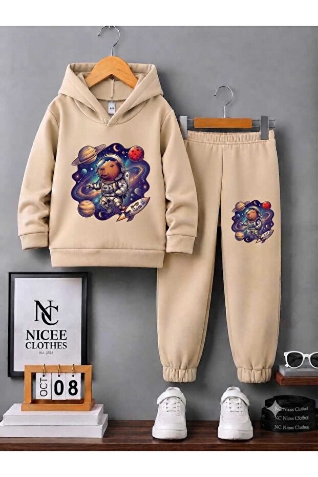 Children's Tracksuit Set Unisex (Space Squirrel Winter Print)