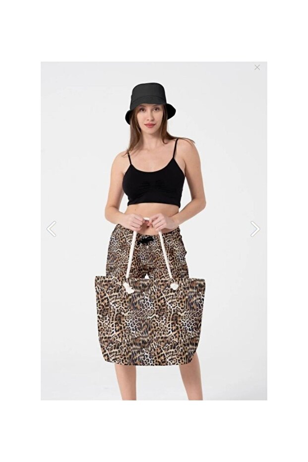 Large Size Lined Zippered Beach Bag 5092-L