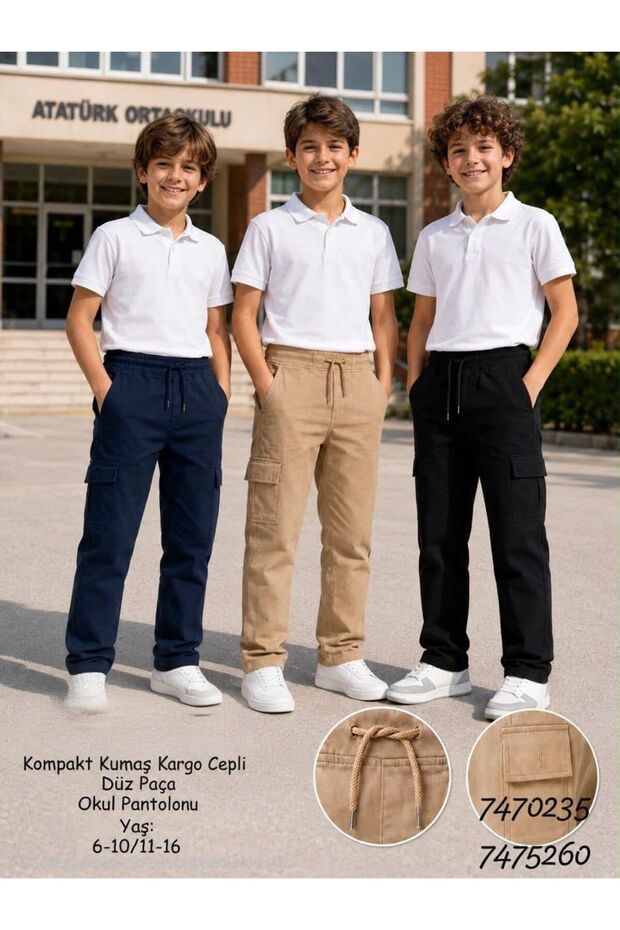 Children's Linen Cargo Pants