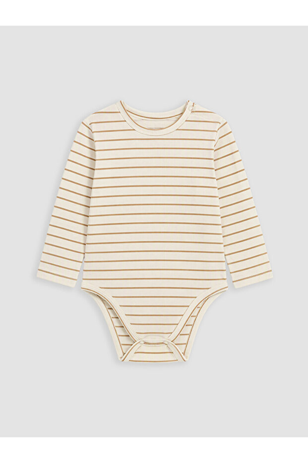 Crew Neck Baby Boy Snapback Bodysuit
