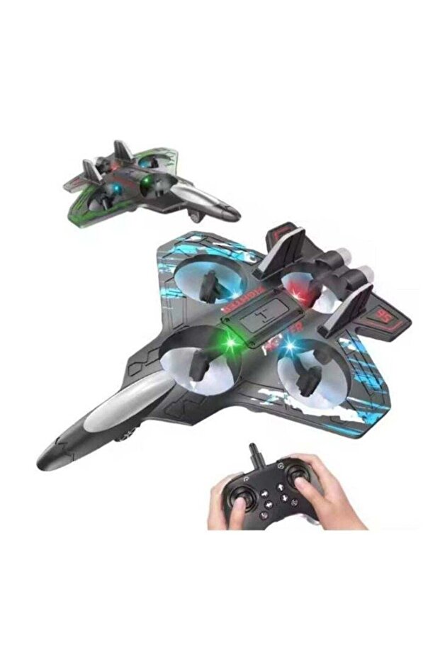 Pulse Halberd RC Drone, 2.4GHz Remote Control Flying Toy with LED Lights