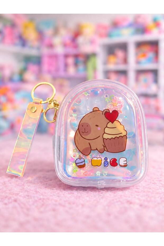 Capybara Puffy Mini Wallet Bag (10.5 cm * 8.5 cm)