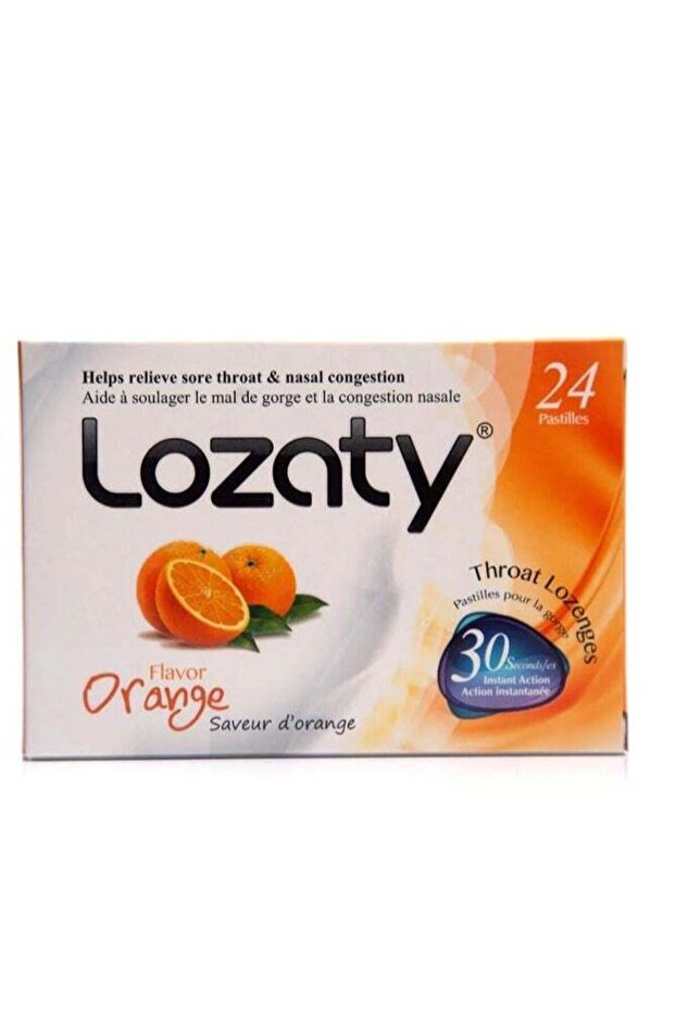 - Orange Sore Troat Lozenges 24'S