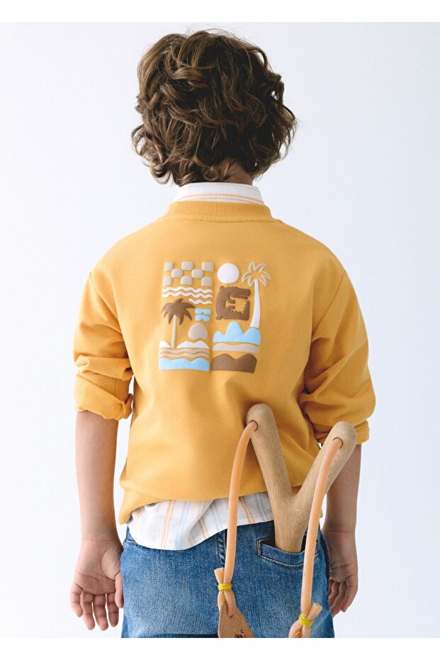 Boy's Two-Thread Sweatshirt Yellow