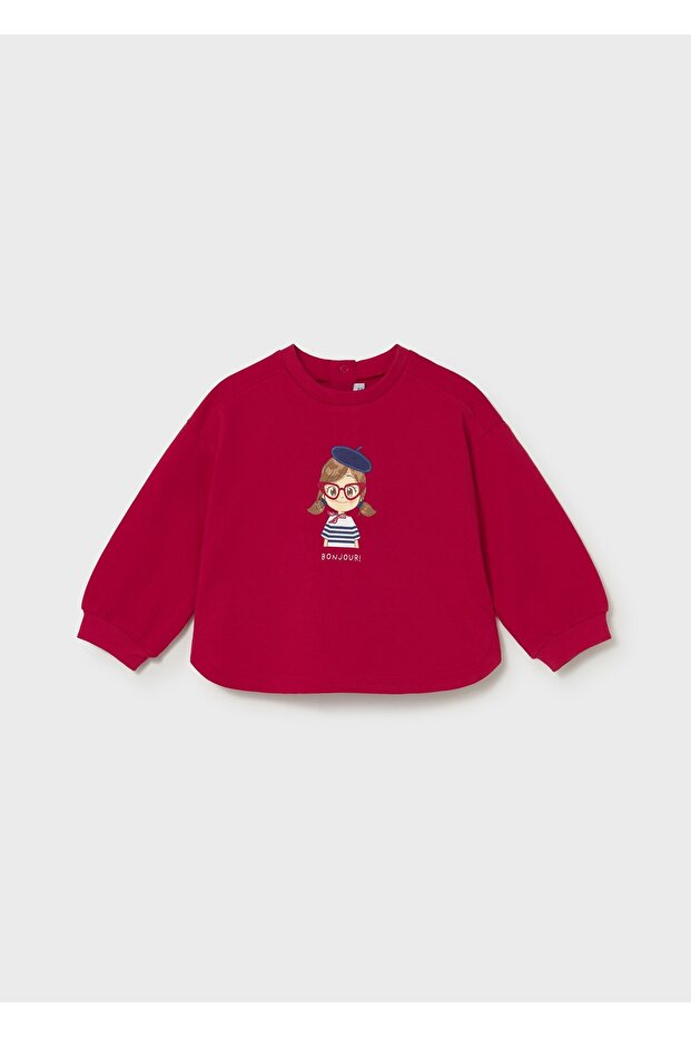 Baby Girl Sweatshirt Red