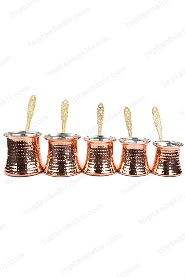 Copper classic coffee pot set of 5