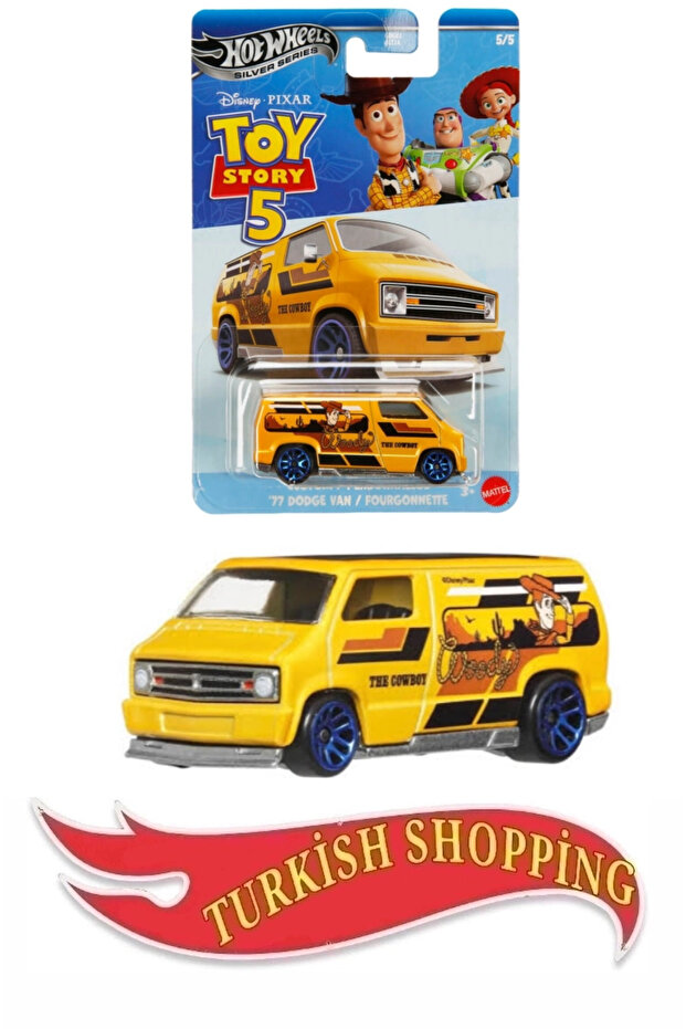 Hw Silver Series Disney Pixar Toy Story 77 Dodge Van 1:64 Scale