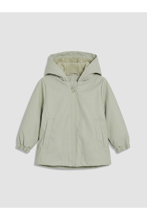 Vizyon New Season Green Water Repellent Baby Girl Coat