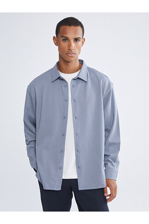 Regular Fit Long Sleeve Men's Shirt