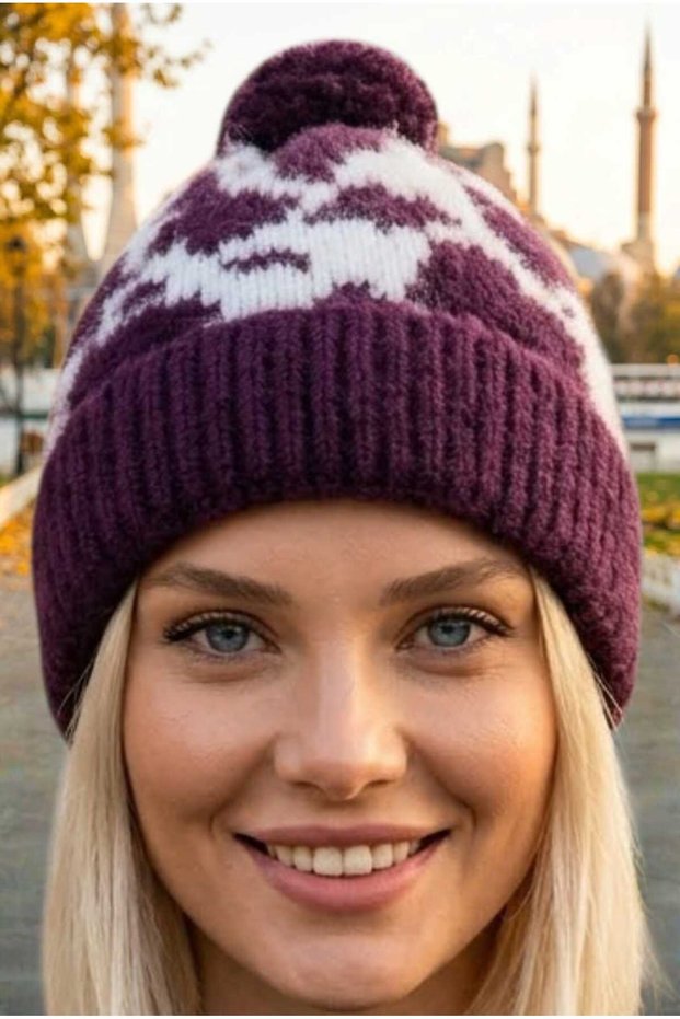 Women's Pompom Knitted Knitwear Winter Beanie