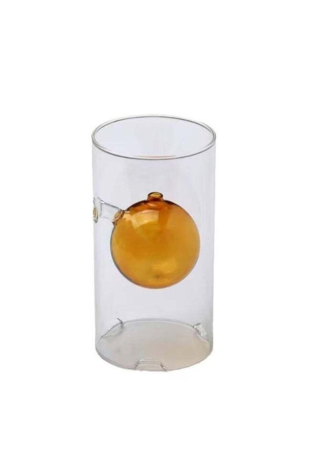 Generic Hand-Blown Glass Paraffin Oil Lamp – Vintage-Inspired Clear Glass Lantern with Permanent Fiberglass Wick – Refillable & Smokeless Decorative Table Lamp for Home Decor, Weddings & Gifting